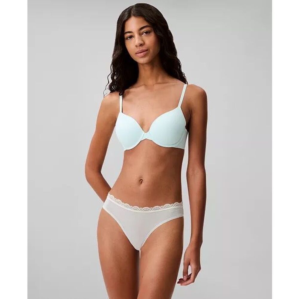 Calvin Klein Perfectly Fit Lightly Lined Full Coverage T-Shirt Bra Moonlight Jad - Picture 2 of 5